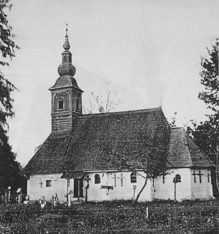 Церковь Михаила и Гавриила Архангелов (старая), Поений-де-Сус (Бихор, Румыния). архивная фотография, Фото 1931 г. из приходского архива