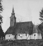 Церковь Михаила и Гавриила Архангелов (старая), Фото 1931 г. из приходского архива<br>, Поений-де-Сус, Бихор, Румыния