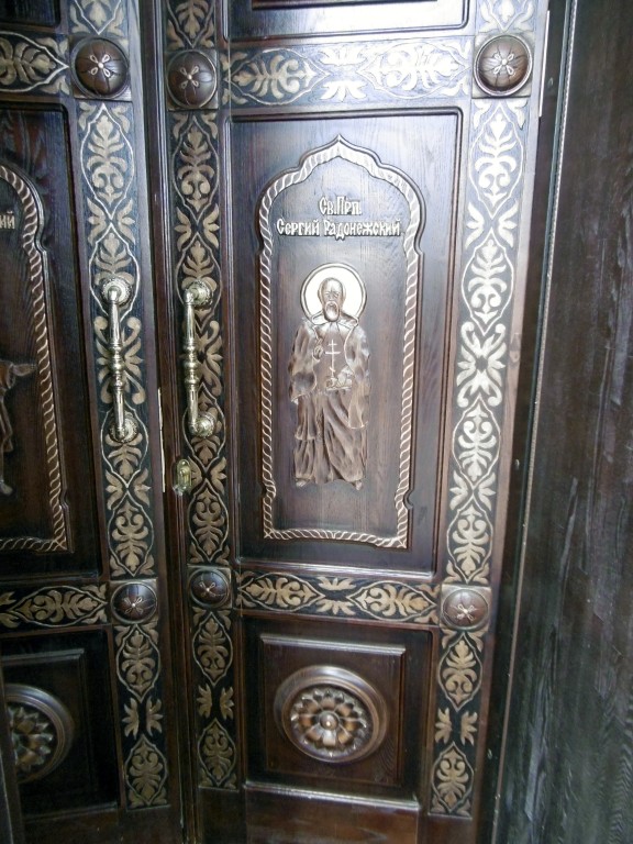 Церковь Сергия Радонежского, Сергеевка (Уфимский район, Республика Башкортостан). интерьер и убранство, Фрагмент художественного оформления врат храма