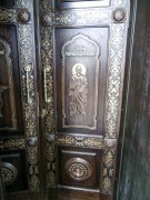Церковь Сергия Радонежского, Фрагмент художественного оформления врат храма<br>, Сергеевка, Уфимский район, Республика Башкортостан
