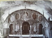 Церковь Успения Пресвятой Богородицы, Фото начала ХХ в. Иконостас нижней церкви (Крещенская). ГКМФ № 9213333. ГНИМА им Щусева  <br>, Успенское -Шилово, урочище, Сафоновский район, Смоленская область