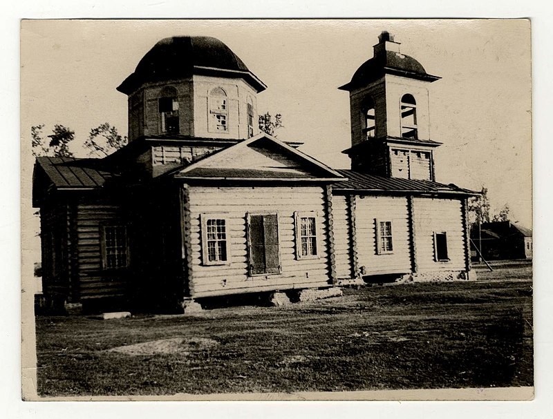 Церковь Успения Пресвятой Богородицы (старая), Чермные (Кадомский район, Рязанская область). архивная фотография, Фото 1960-х годов из приходского архива