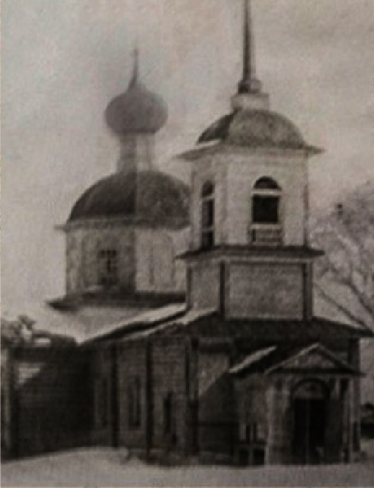 Церковь Успения Пресвятой Богородицы (старая), Чермные (Кадомский район, Рязанская область). архивная фотография, Фото 1950-х годов из приходского архива