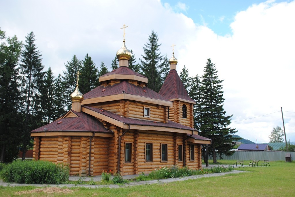 Церковь Ольги равноапостольной, Сарала (Орджоникидзевский район, Республика Хакасия). фасады, Вид с северо-запада.