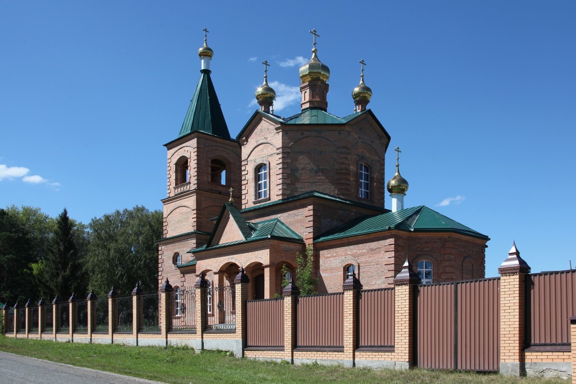 Казанский Чимеевский мужской монастырь. Церковь Казанской иконы Божией Матери (новая), Чимеево (Белозерский район, Курганская область). фасады, Вид с юго-востока