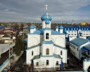 Серафимо-Покровский женский монастырь. Церковь Покрова Пресвятой Богородицы, Вид с запада<br>, Ленинск-Кузнецкий, Ленинск-Кузнецкий район и г. Ленинск-Кузнецкий, Кемеровская область