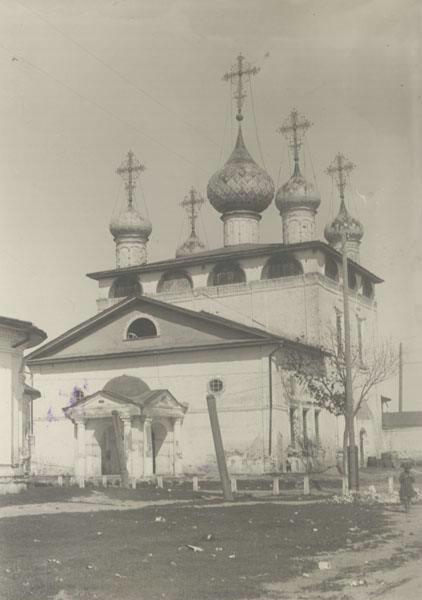 Собор Вознесения Господня, Балахна (Балахнинский район, Нижегородская область). архивная фотография, Общий вид с юго-запада. Фото 1920 - 1930-х гг. из коллекции ГНИМА (ГК № 13907275)