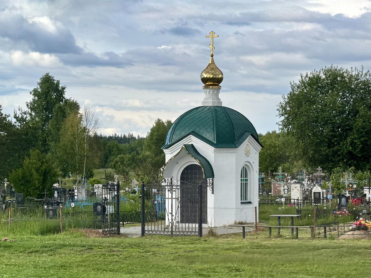Вид с запада, фасады. Часовня Лазаря Четверодневного, Борки (Шиловский район, Рязанская область)