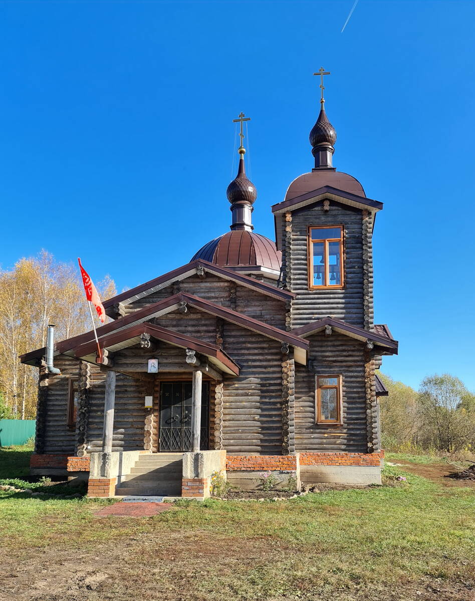 Церковь Иоанна Русского, Старый Двор (Суздальский район, Владимирская область). общий вид в ландшафте, Вид с запада