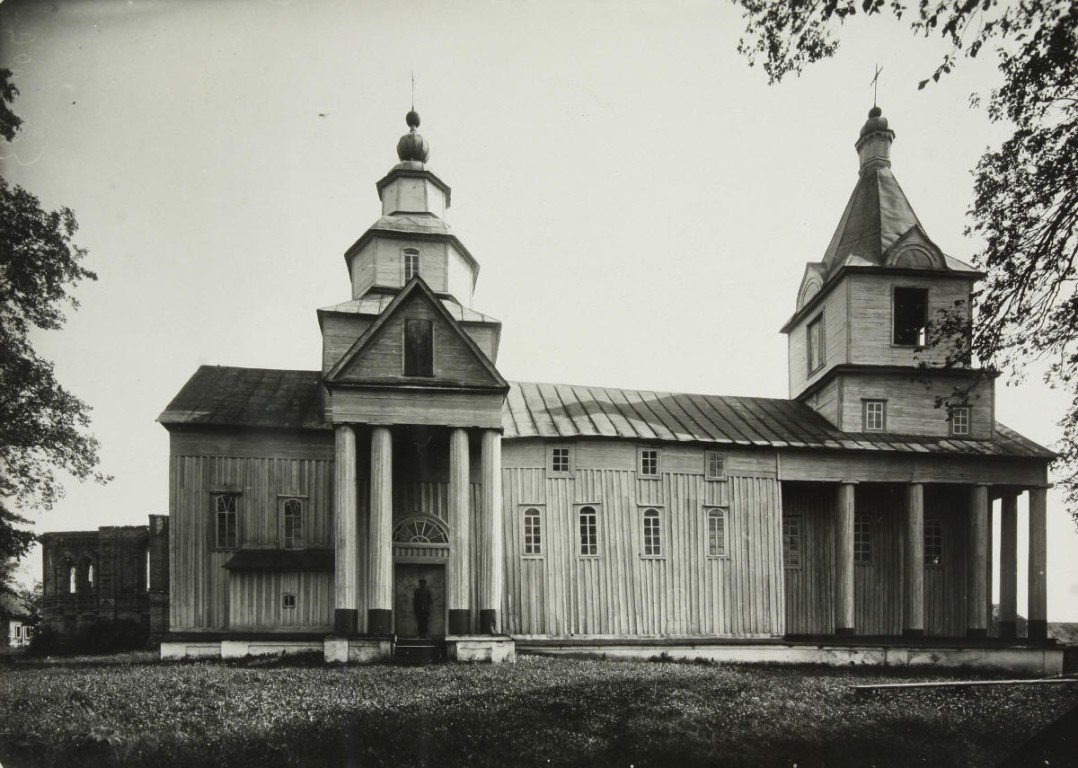 Церковь Спаса Пребражения, Бобрик (Роменский район, Украина, Сумская область). архивная фотография, Фото 1929 года из фондов Института рукописи Национальной библиотеки Украины им. В.И. Вернадского. Автор С. Таранушенко