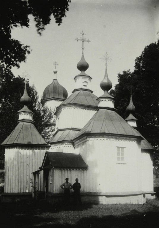 Церковь Покрова Пресвятой Богородицы, Малые Будки (Роменский район, Украина, Сумская область). архивная фотография, Фото 1929 года из фондов Института рукописи Национальной библиотеки Украины им. В.И. Вернадского. Автор С. Таранушенко