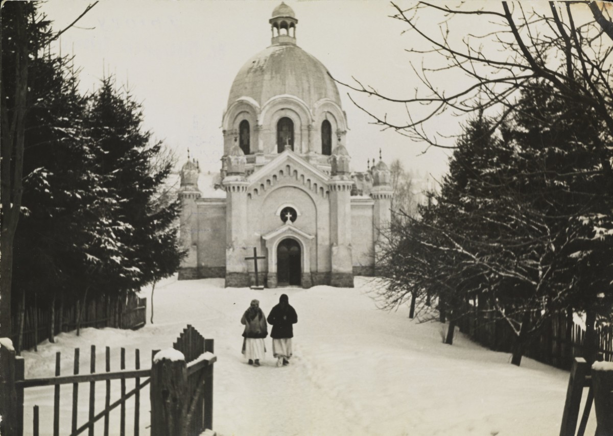 Церковь Успения Пресвятой Богородицы, Славско (Стрыйский район, Украина, Львовская область). архивная фотография, Фото 1930-1939 гг. Польская национальная электронная библиотека