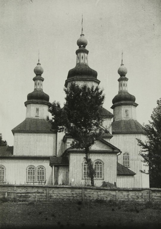 Церковь Михаила Архангела, Хоружевка (Роменский район, Украина, Сумская область). архивная фотография, Фото 1929 года из фондов Института рукописи Национальной библиотеки Украины им. В.И. Вернадского. Автор С. Таранушенко