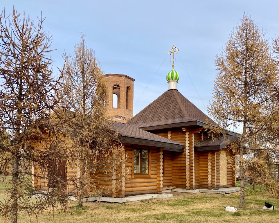 Церковь Илии Пророка, Красноярск (Красноярск, город, Красноярский край). фасады, Вид с ЮЗ (на фоне строящейся Казанской церкви)