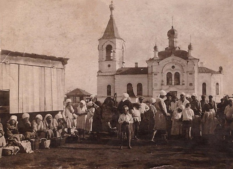Церковь Илии Пророка, Каптырево (Шушенский район, Красноярский край). архивная фотография, Фото 1934 года из фондов Историко-этнографического музея-заповедника 
