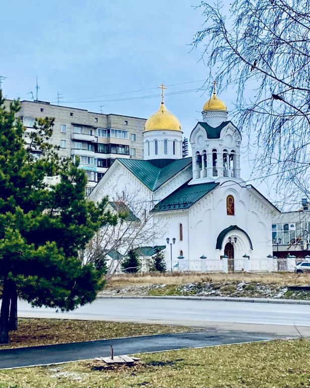 Красноярск. Церковь Сретения Владимирской иконы Божией Матери. фасады, Вид с СЗ