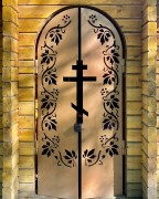 Часовня Михаила Архангела, Двери в часовню<br>, Смоленщина, Иркутский район, Иркутская область