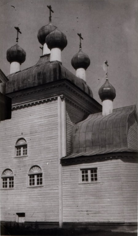 Церковь Покрова Пресвятой Богородицы, Андроновская (Каргопольский район, Архангельская область). архивная фотография, Фото начала XX в. из фондов Каргопольского музея