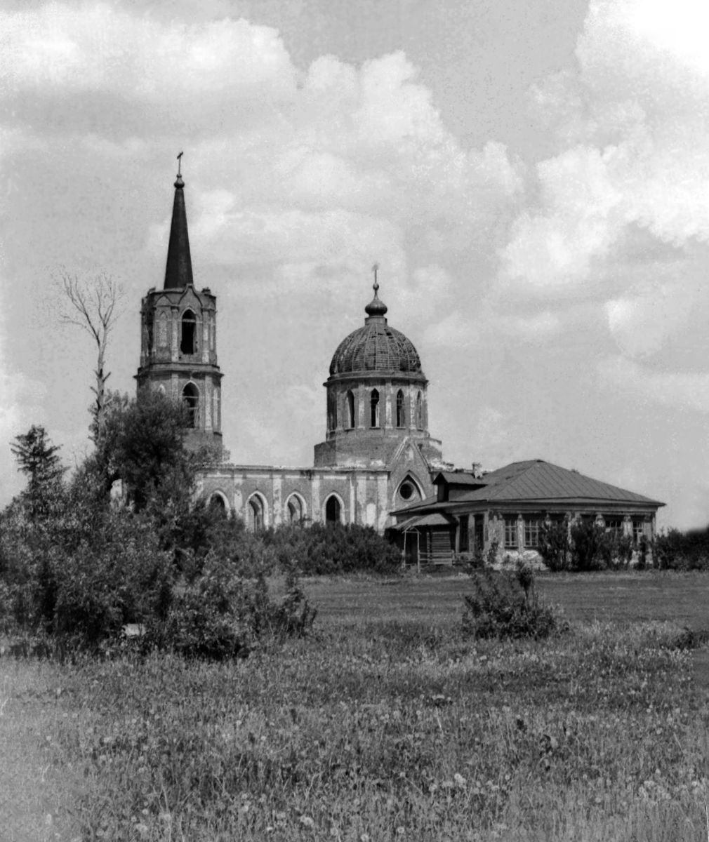 Церковь Смоленской иконы Божией Матери, Марыгино (Венёвский район, Тульская область). архивная фотография, Частная коллекция. Фото 1930-х годов