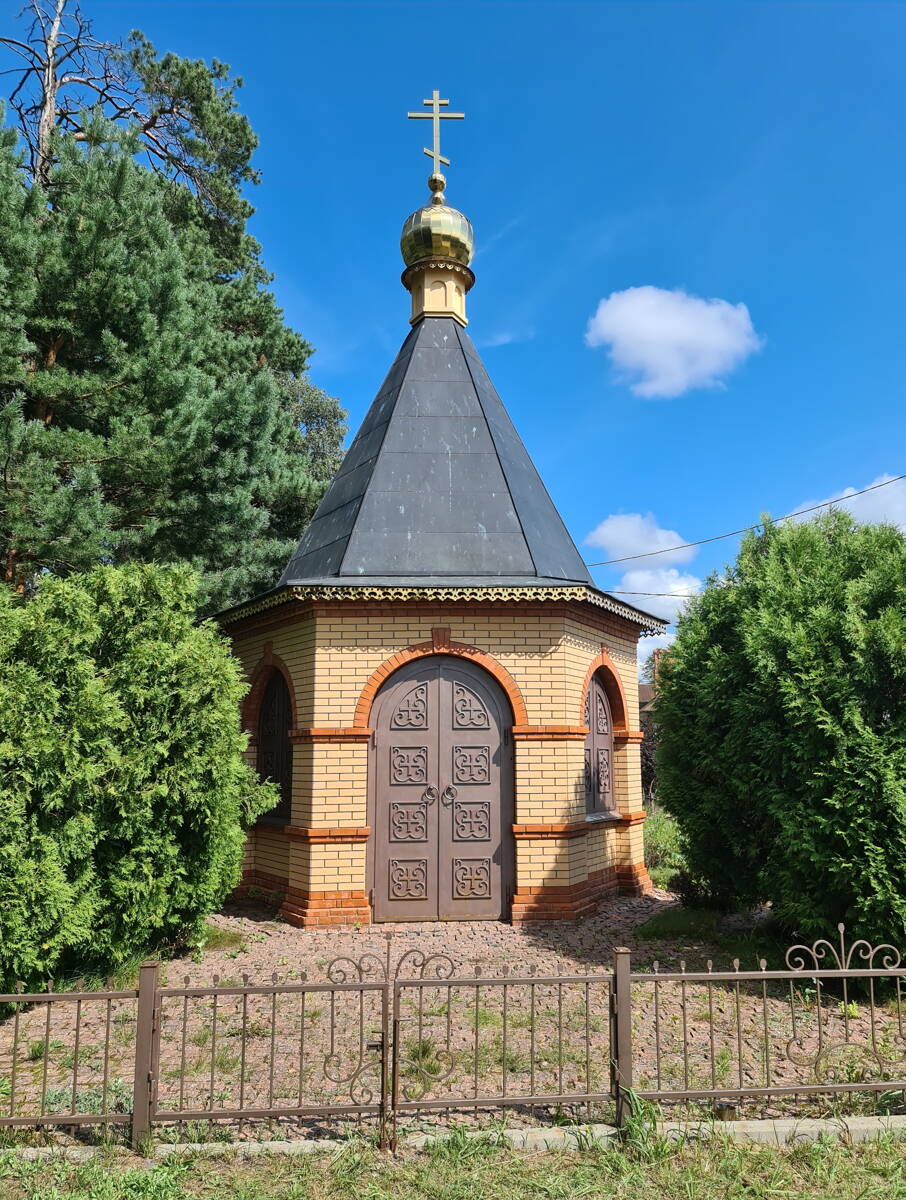 Неизвестная часовня, Махра (Александровский район, Владимирская область). общий вид в ландшафте, Вид с запада
