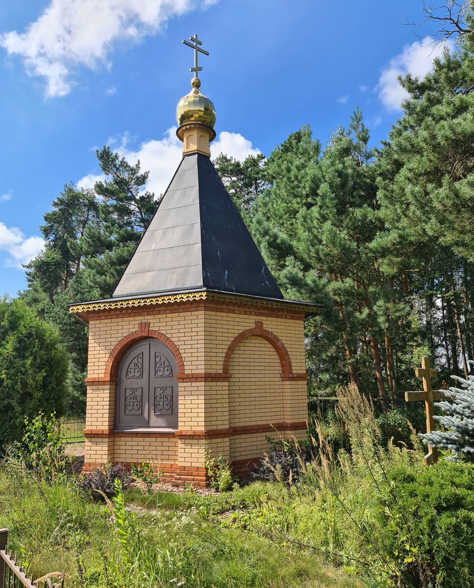 Неизвестная часовня, Махра (Александровский район, Владимирская область). общий вид в ландшафте, Вид с юго-востока