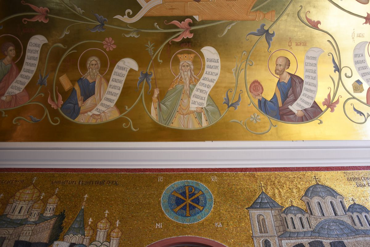 Воскресенский Новодевичий Монастырь. Церковь Положения Пояса Пресвятой Богородицы в колокольне, Московский район (Санкт-Петербург, г. Санкт-Петербург). архитектурные детали