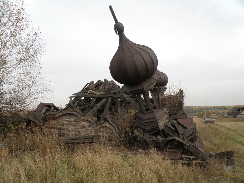 Неизвестная церковь, Новая Берёзовка (Починковский район, Нижегородская область). фасады, Вид с З
