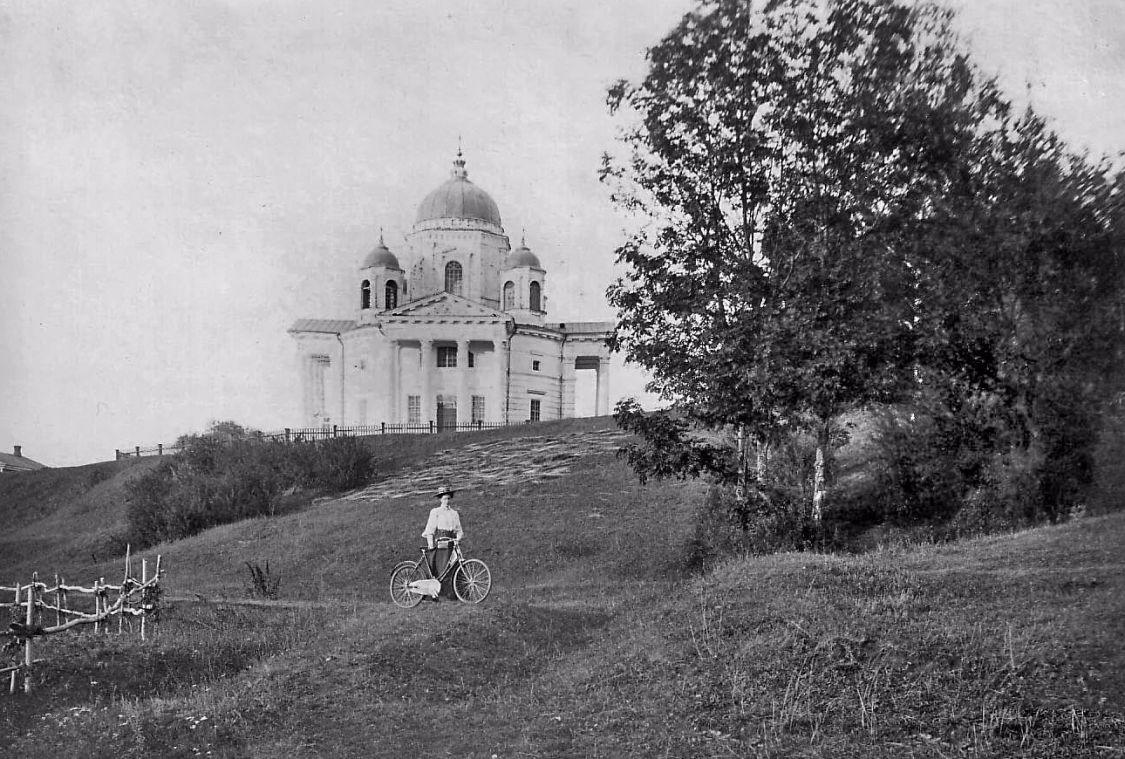 Церковь Николая Чудотворца, Дядьково (Рязанский район, Рязанская область). архивная фотография, Фотоснимок с дореволюционной фотографии