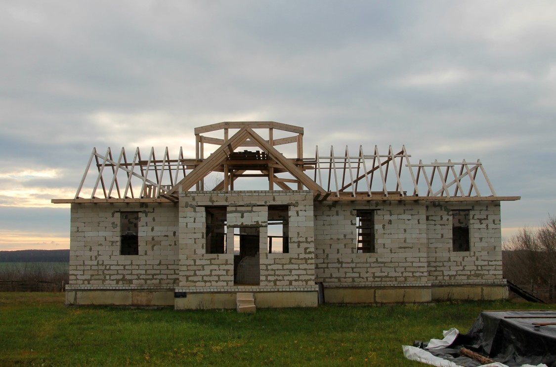 Церковь Николая Чудотворца (строящаяся), Балахна (Задонский район, Липецкая область). документальные фотографии, Северный фасад