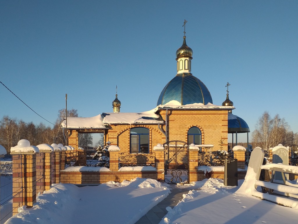 Часовня Успения Пресвятой Богородицы, Красное Поле (Сосновский район, Челябинская область). фасады, Вид с юга