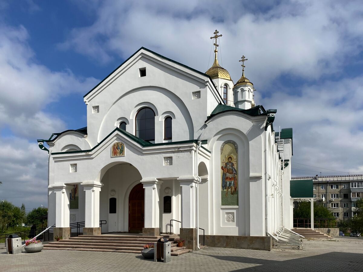 Церковь Феодора Тирона, Красноярск (Красноярск, город, Красноярский край). фасады, Вид с юго-запада