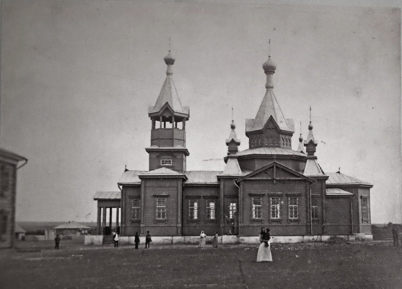 Лог. Церковь Петра и Павла. архивная фотография, Старинное фото