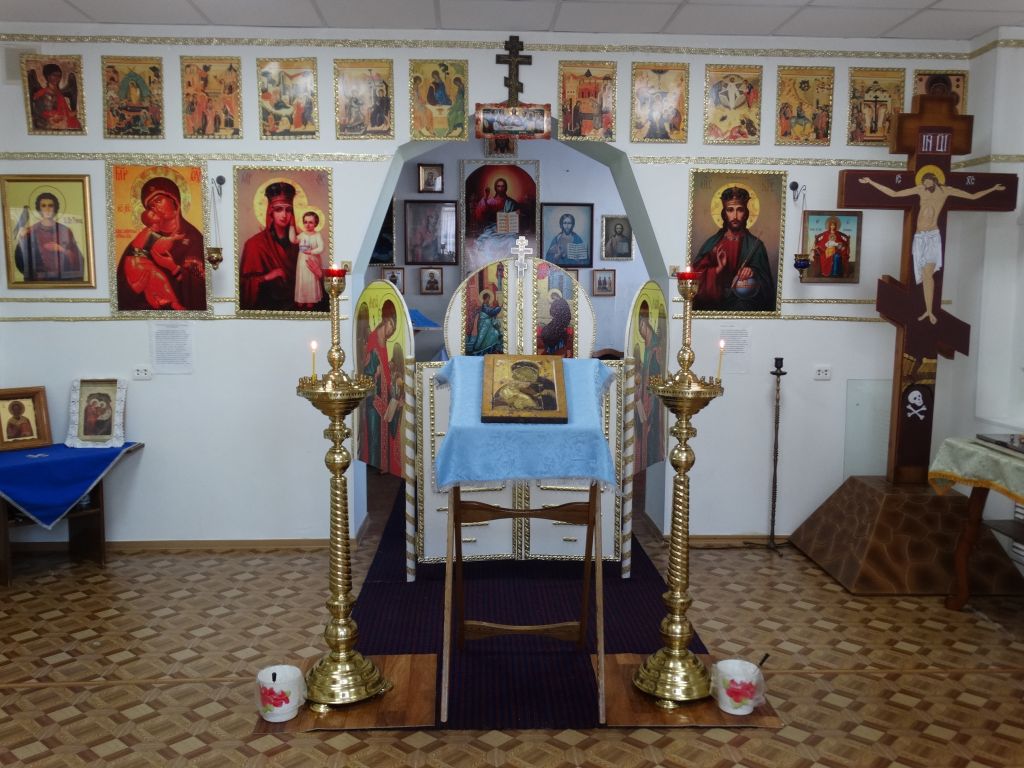 Молельный дом Владимирской иконы Божией Матери, Голубой Факел (Домбаровский район, Оренбургская область). интерьер и убранство