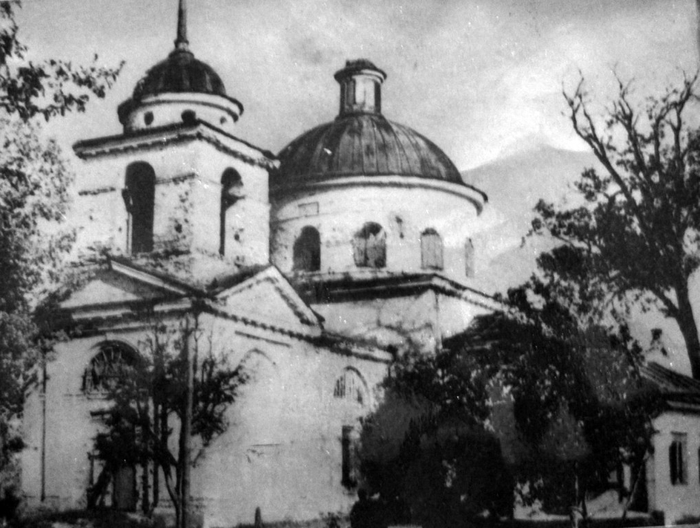 Соколово. Церковь Успения Пресвятой Богородицы (старая). архивная фотография, Старинное фото 