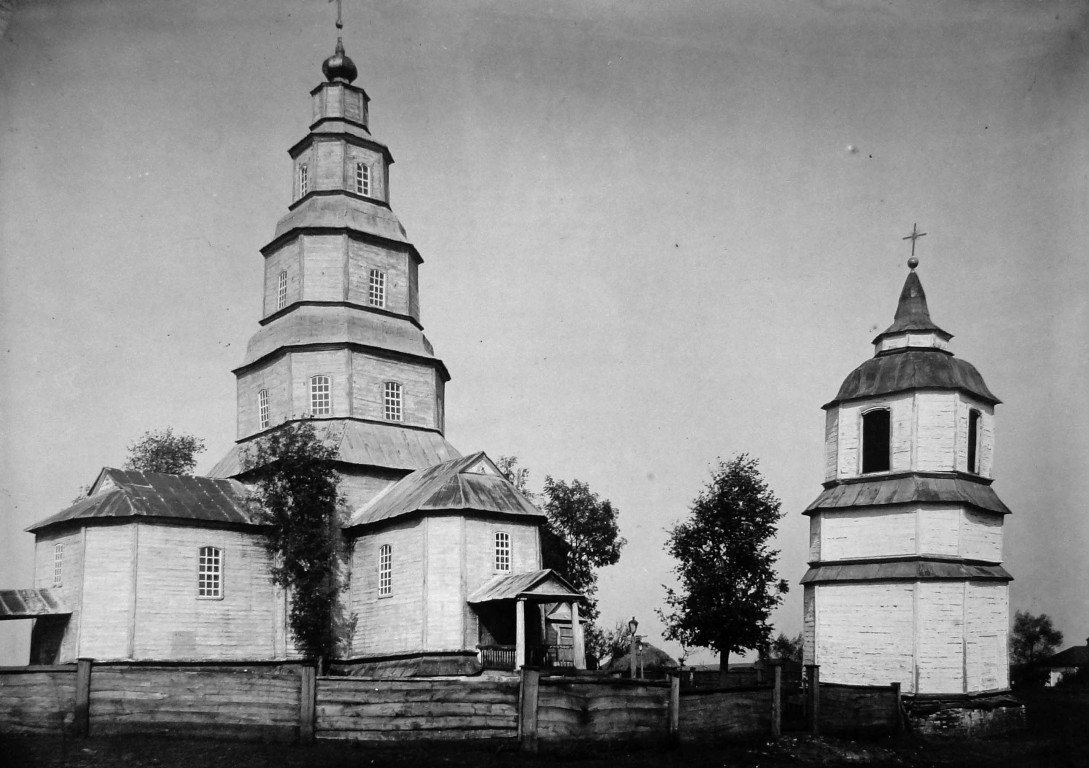 Церковь Михаила Архангела, Верхний Бишкин (Лозовской район, Украина, Харьковская область). архивная фотография, Фото 1916 года. Автор С. Таранушенко