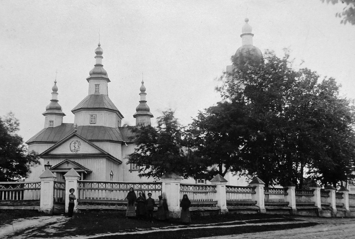 Церковь Георгия Победоносца, Лебедин (Сумской район, Украина, Сумская область). архивная фотография, Фото 1913 года. Автор С. Таранушенко