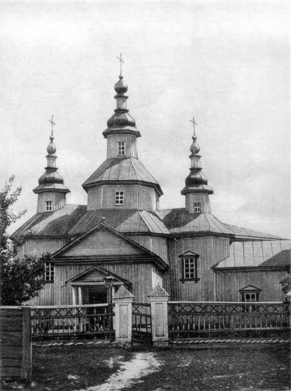 Церковь Георгия Победоносца, Лебедин (Сумской район, Украина, Сумская область). архивная фотография, Фото С.А. Таранушенко, 1927 г. Адрес хранения Институт рукописи Национальной библиотеки Украины имени В.И. Вернадского