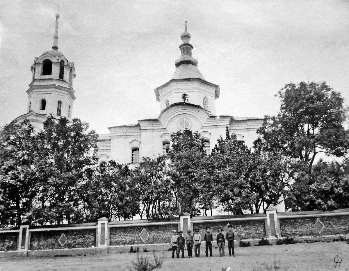 Церковь Успения Пресвятой Богородицы, Межирич (Сумской район, Украина, Сумская область). архивная фотография, Фото 1913 года. Автор С. Таранушенко