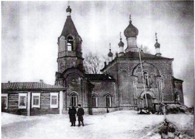 Церковь Троицы Живоначальной, Вьюны (Колыванский район, Новосибирская область). архивная фотография, Фото 1950-х годов из приходского архива