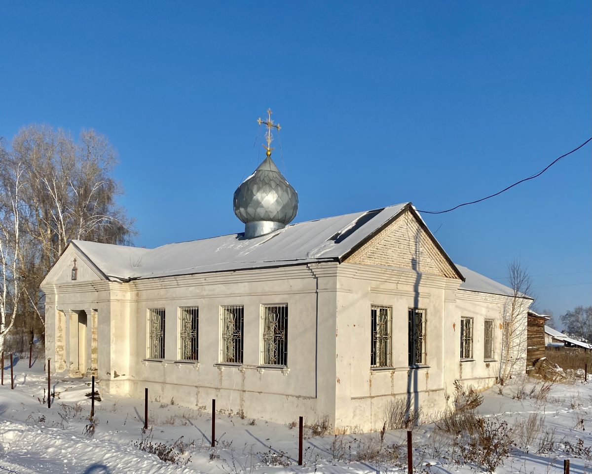 Берёзовское. Церковь Георгия Победоносца. фасады, Вид с юга