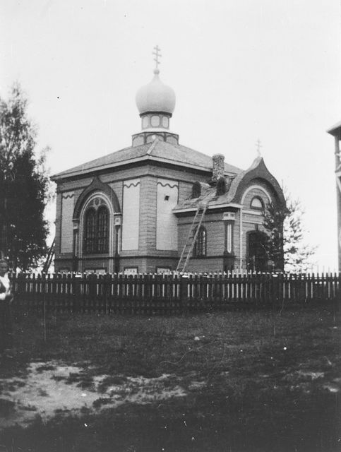 Церковь Петра и Павла, Каратсалми, урочище (Суоярвский район, Республика Карелия). архивная фотография, Старинное фото из частного архива