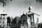 Церковь Петра и Павла, Фото 1935 года с сайта www.finna.fi. Автор Valde Näsi<br>, Каратсалми, урочище, Суоярвский район, Республика Карелия