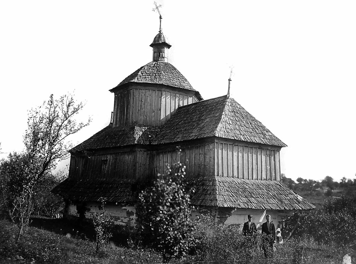 Борышковцы. Церковь Рождества Пресвятой Богородицы. архивная фотография, Старинное фото. Автор Ю. Сицинский