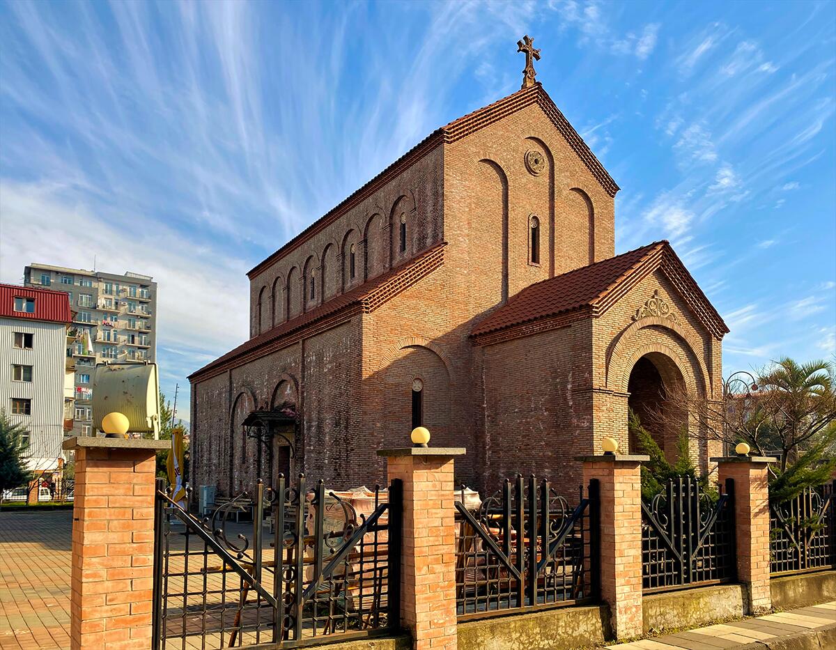 Церковь Тбели Абусеридзе, Батуми (Аджария, Грузия). фасады, Вид с северо-запада