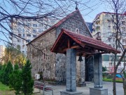 Неизвестная церковь в Степановке, Звонница на фоне церкви<br>, Батуми, Аджария, Грузия