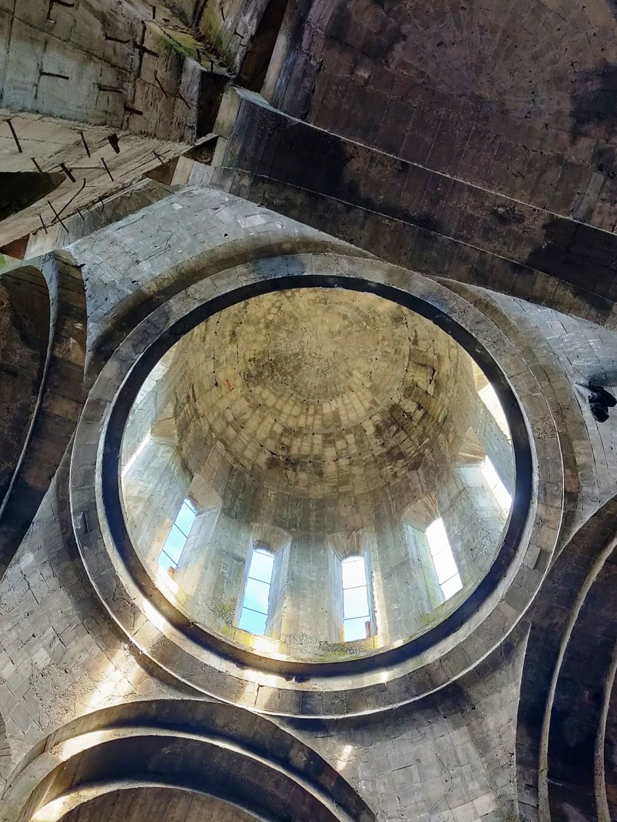 Церковь Воскресения Христова в Кахабери (строящаяся), Батуми (Аджария, Грузия). интерьер и убранство, Барабан изнутри