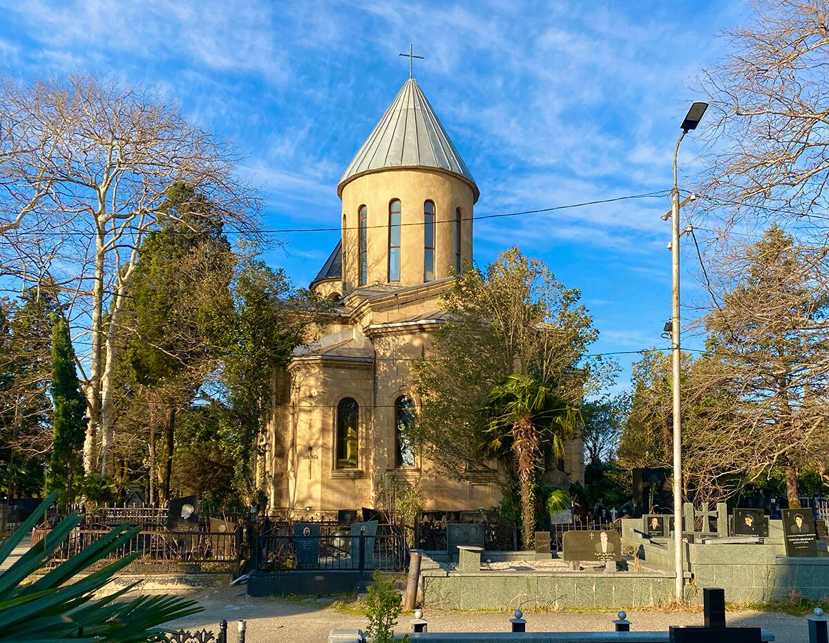 Церковь Троицы Живоначальной на Сапичхийском кладбище, Кутаиси (Имеретия, Грузия). фасады, Вид с востока