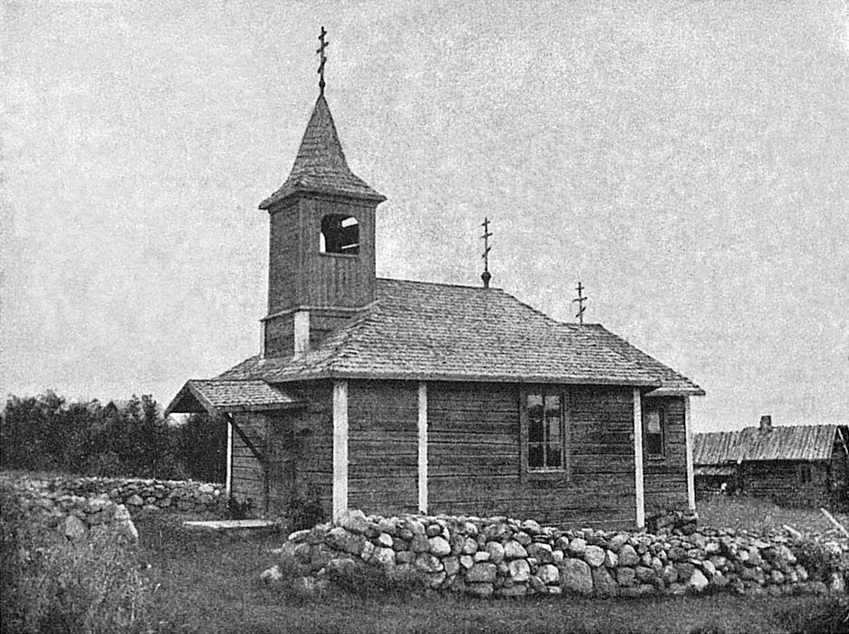 Неизвестная часовня, Лиусвара, урочище (Суоярвский район, Республика Карелия). архивная фотография, Фото 1929 года с сайта heninen.net