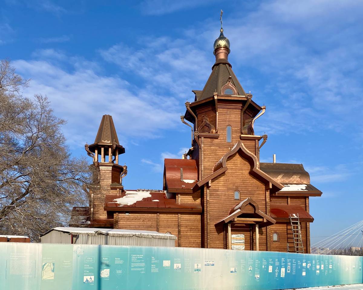 Южный фасад, документальные фотографии. Церковь Иоакима и Анны, Красноярск (Красноярск, город, Красноярский край)