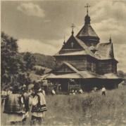 Церковь Димитрия Солунского, Фото 1934-1939 гг. Сайт Польской национальной библиотеки https://polona.pl<br>, Зеленая, Надворнянский район, Украина, Ивано-Франковская область